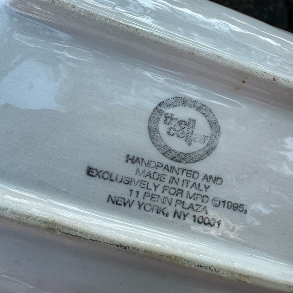 Macy’s The Cellar made in Italy hand painted log cabin Ceramic Serving Dishes - Picture 7 of 7